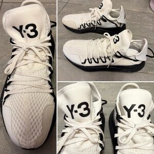 Y-3 adidas Yohji Yamamoto Kusari Sneakers Core White Black AC7190 Size US 10